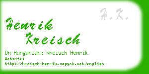 henrik kreisch business card